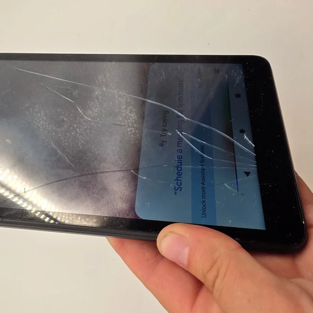 BLU‎ M8L Android Tablet 8 inch Display Black Cracked Screen For Parts Repair O5